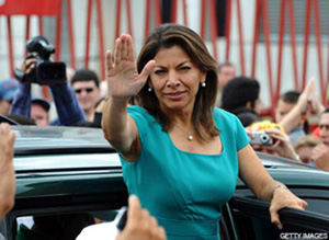 Costa Rican President Laura Chinchilla
