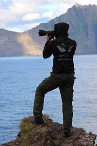 Sea Shepherd volunteer in the Faroes