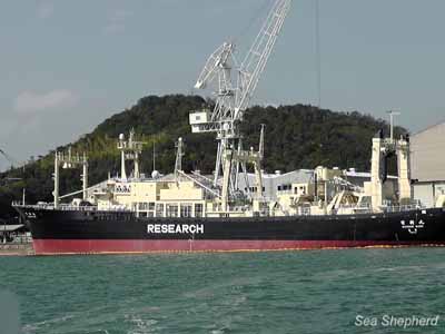 Nisshin Maru being repaired in port