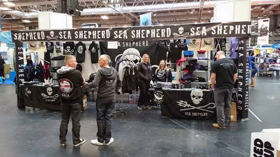 Sea Shepherd UK stand at DIVE 2014