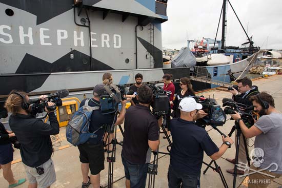 Capt. Sid Chakravarty addresses media at the campaign launch press conference. Photo: Tim Watters