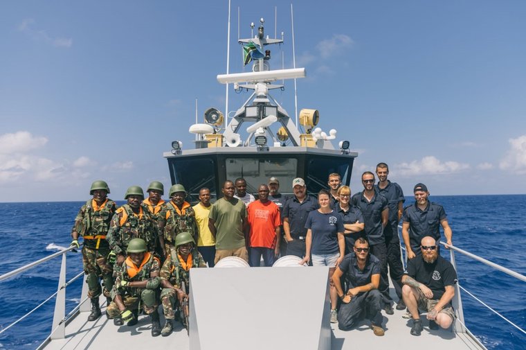  Group shot with Tanzanian marines, MATT and Sea Shepherd crew. Photo Jax Oliver/Sea Shepherd