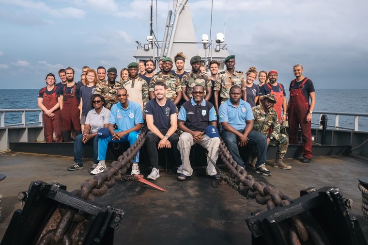  The crew on board the M/Y Bob Barker for Operation Albacore 3. Photo by Tony Fenn James/Sea Shepherd.